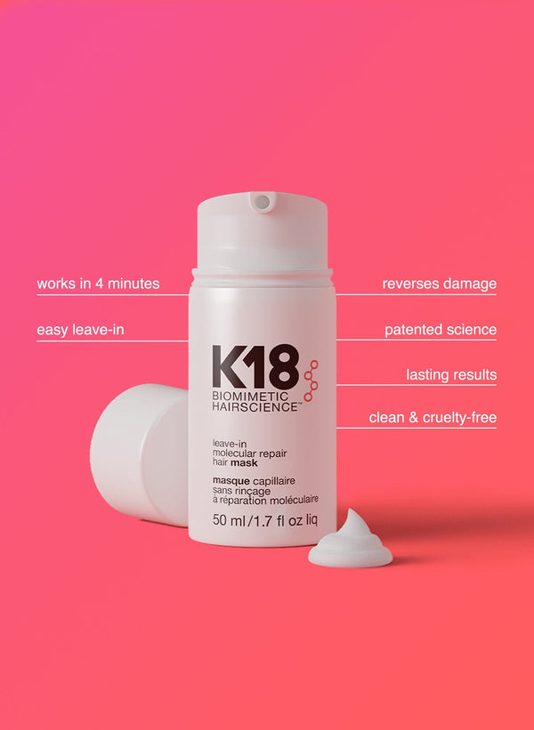*K18 leave-in molecular repair hair mask 50ml