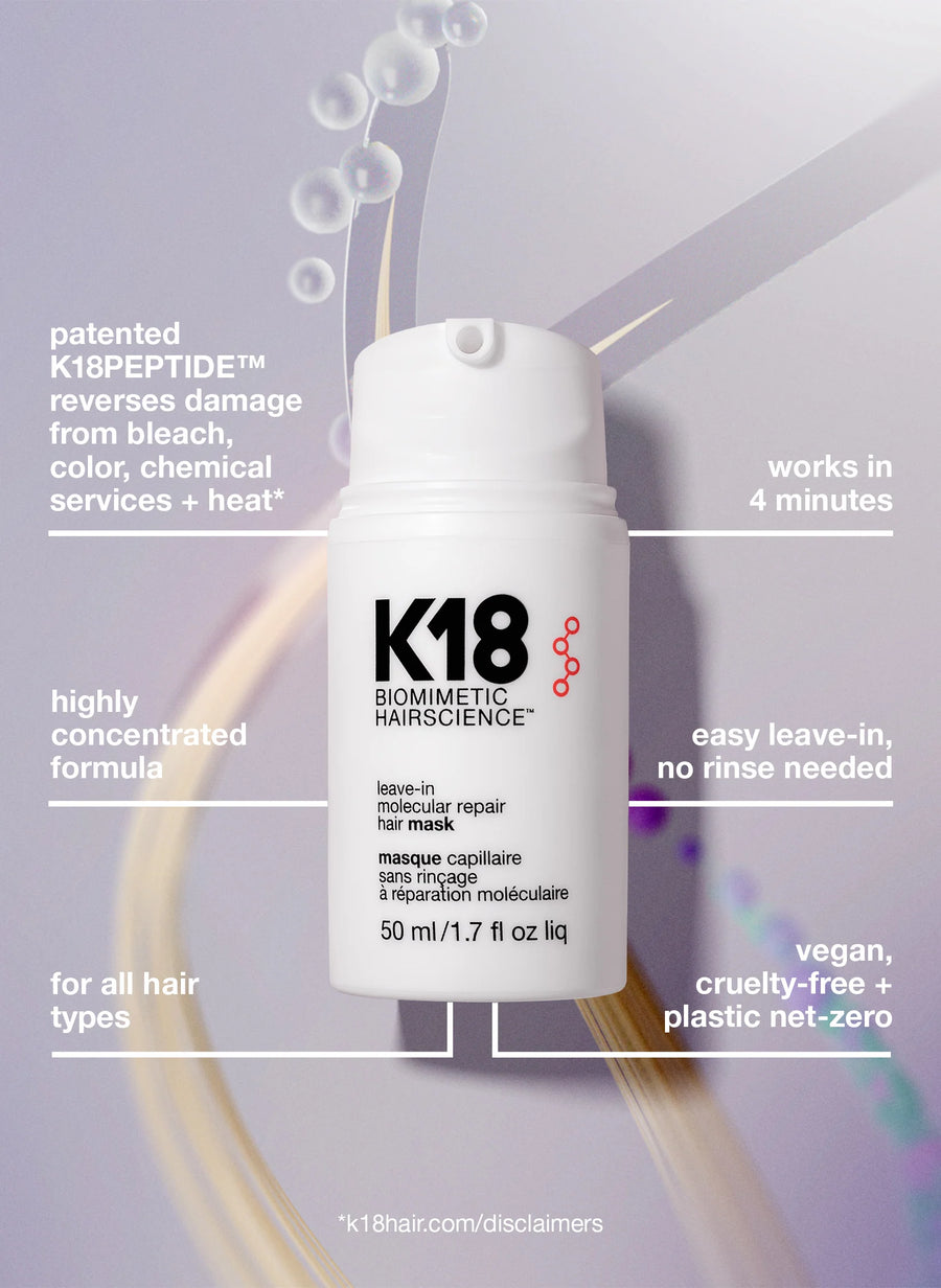 leave-in molecular repair hair mask 50ml - K18 Australia