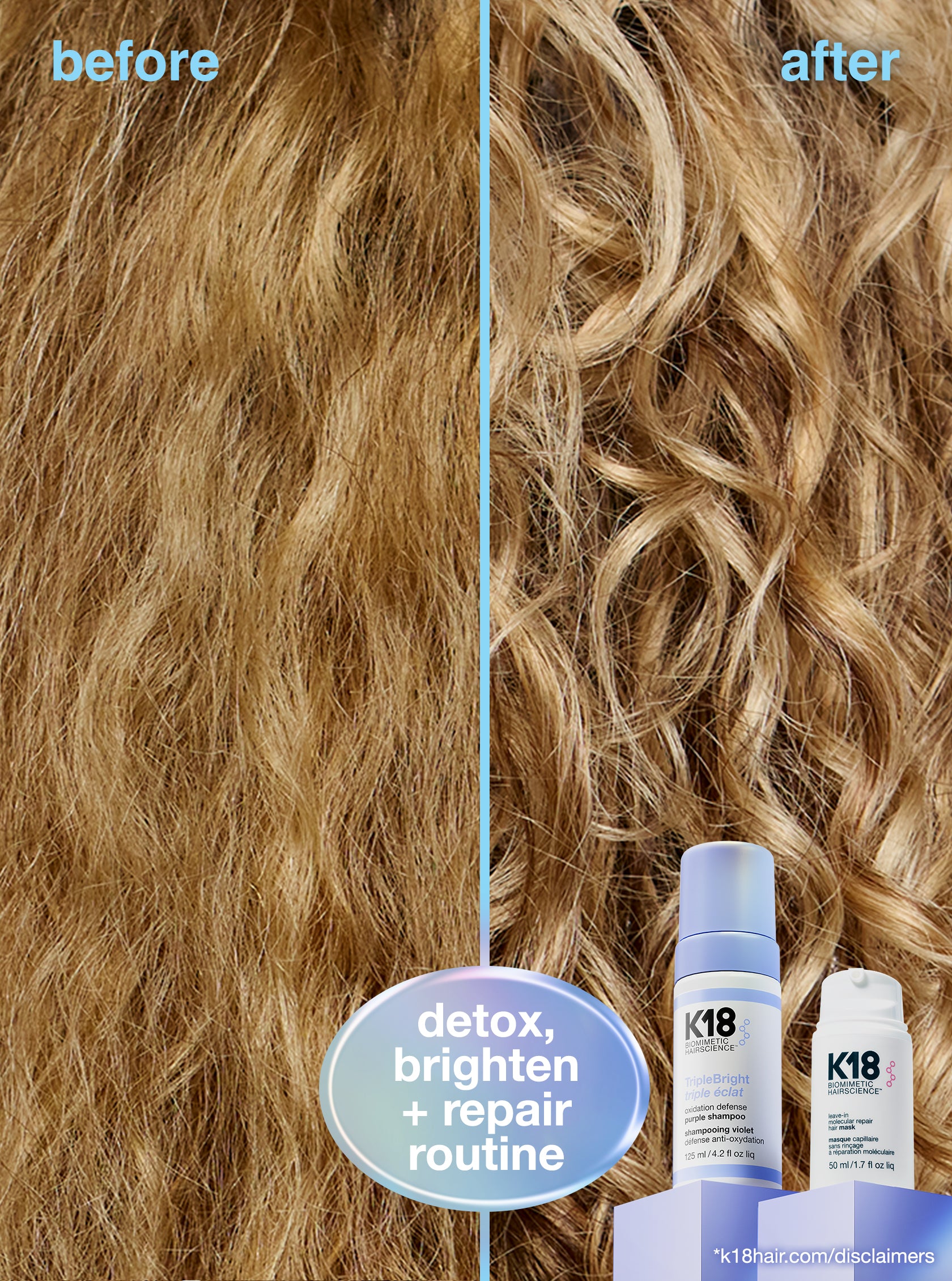 TripleBright oxidation defense purple shampoo 125ml - K18 Australia