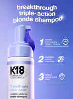 TripleBright oxidation defense purple shampoo 125ml - K18 Australia