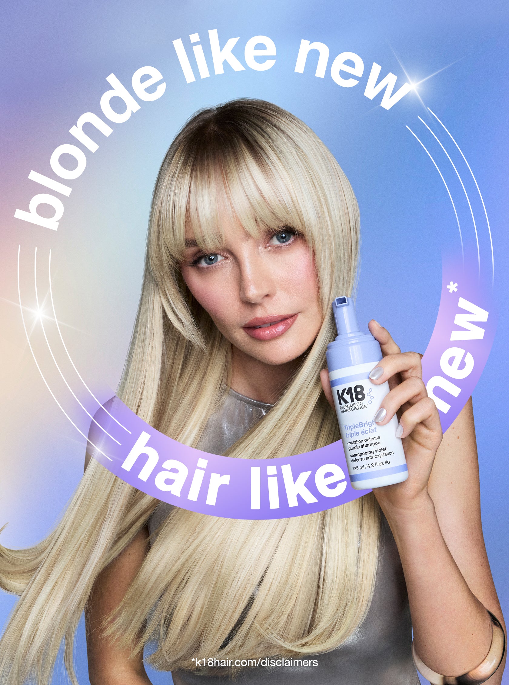 TripleBright oxidation defense purple shampoo 125ml - K18 Australia