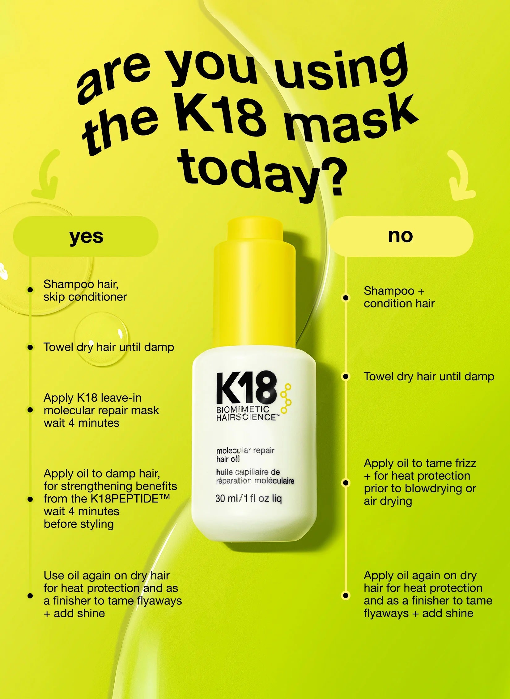 *K18 molecular Repair Hair Oil 30ml - K18 Australia